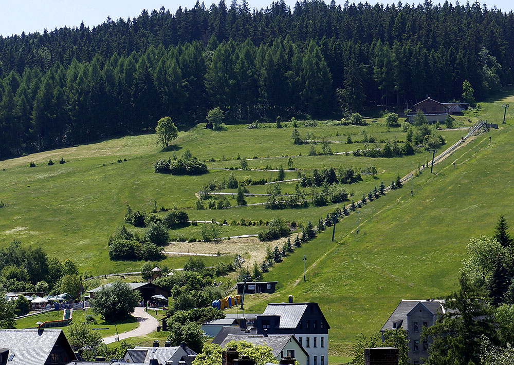 Blick auf Allwetterbobbahn Eibenstock