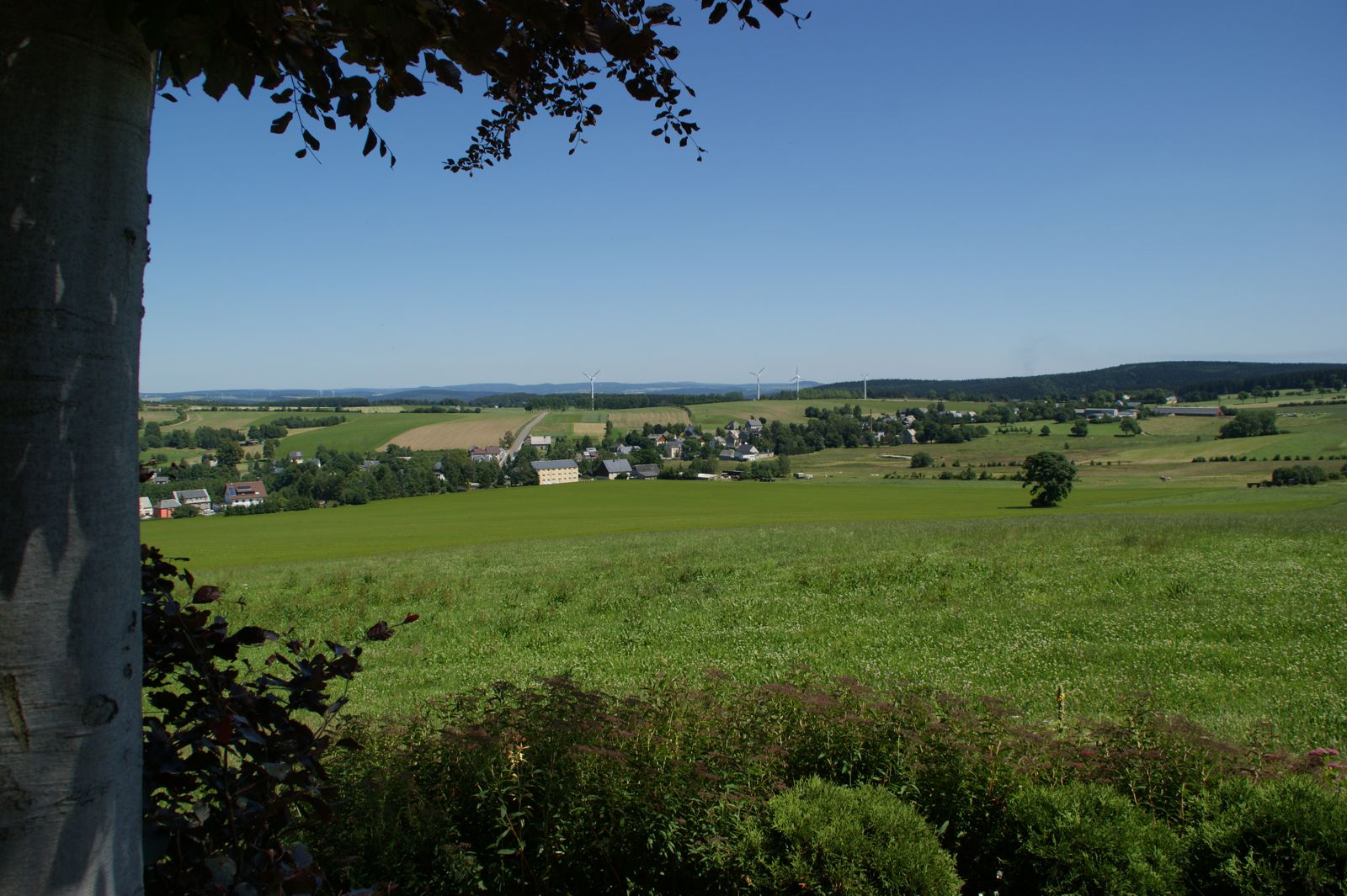 Blick auf Ansprung von der Morgensternhöhe
