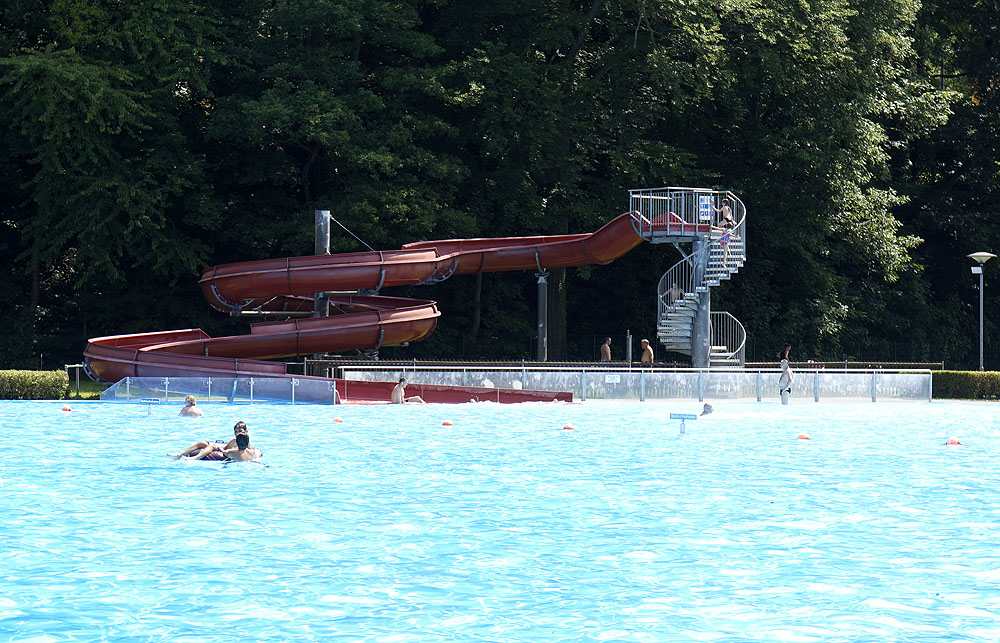 Rutsche im Freibad Weissenborn
