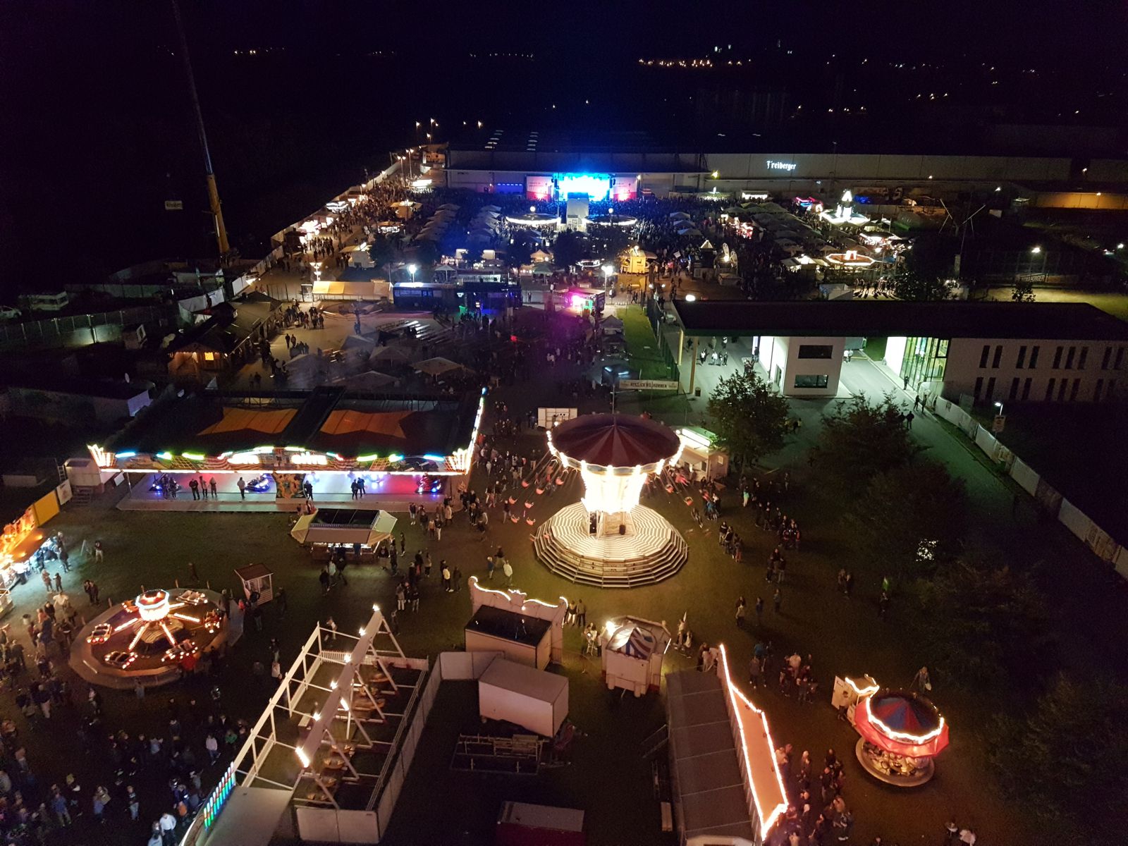 Brauhausfest Freiberg bei Nacht