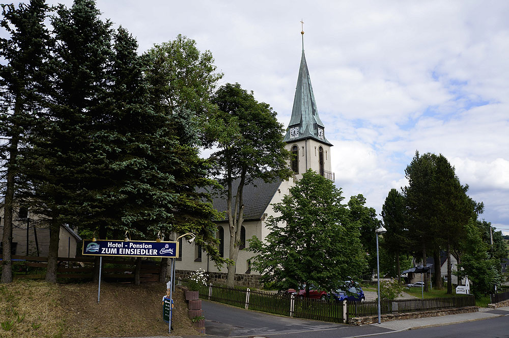 Deutschneudorf - Kirche im Ortsteil Deutscheinsiedel