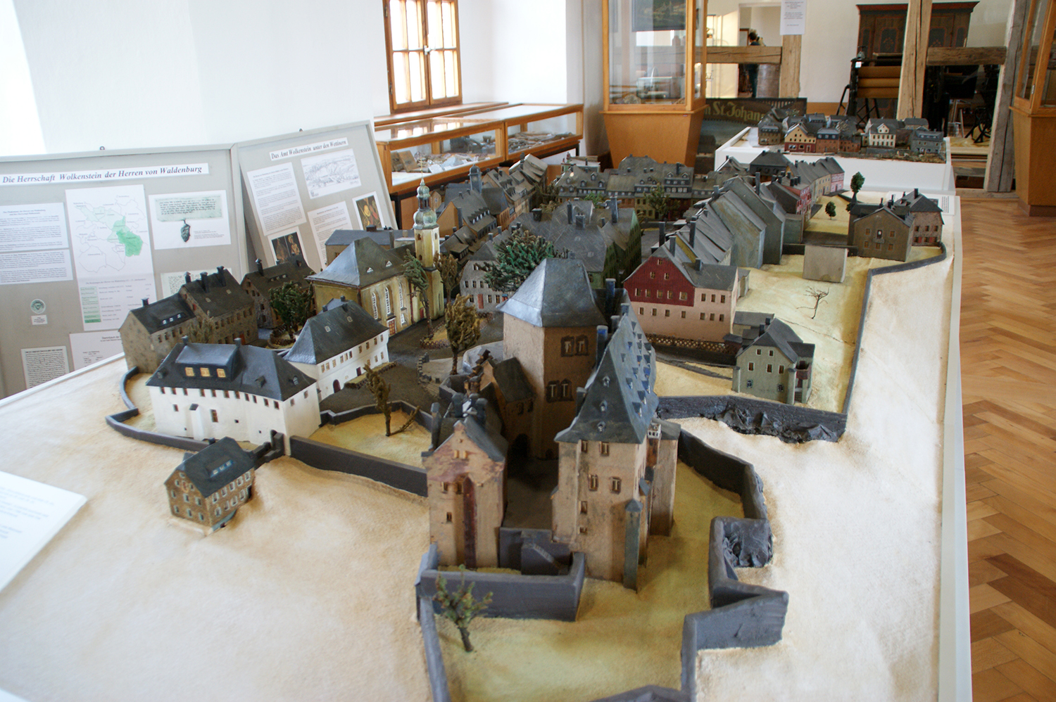 Miniatur der Stadt Wolkenstein im Museum Schloss Wolkenstein