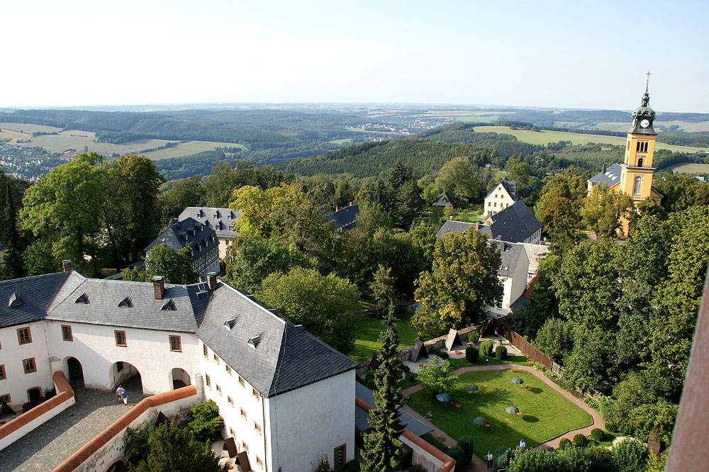 Schloss Augustusburg - Blick vom Schlossturm