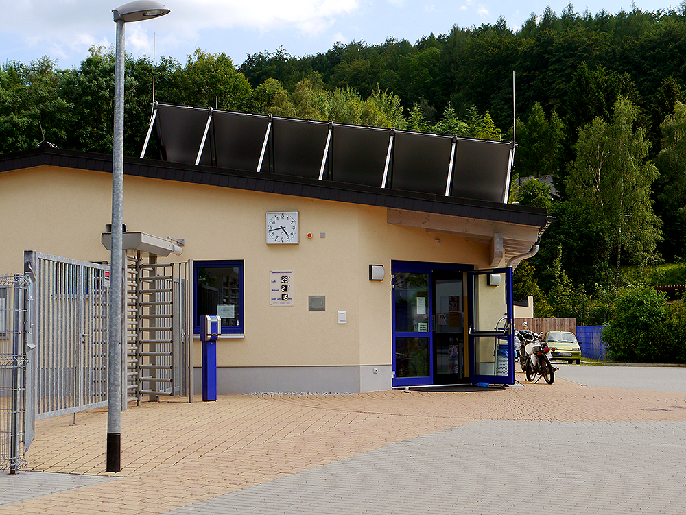 Eingangsbereich Freibad Olbernhau