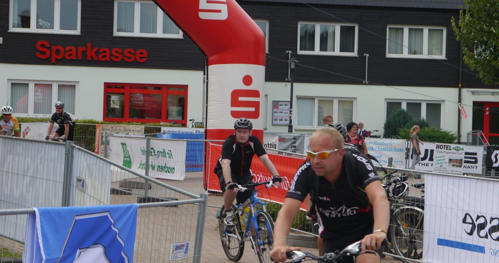 Zieleinlauf bei der Olbernhauer Radtour