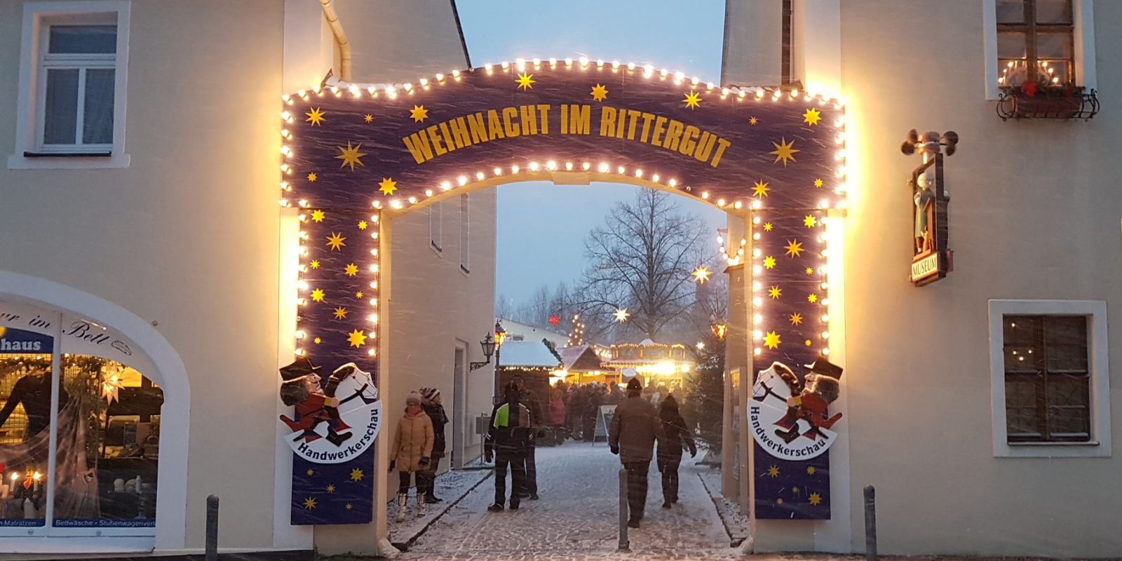 Eingang zum Weihnachtsmarkt in Olbernhau
