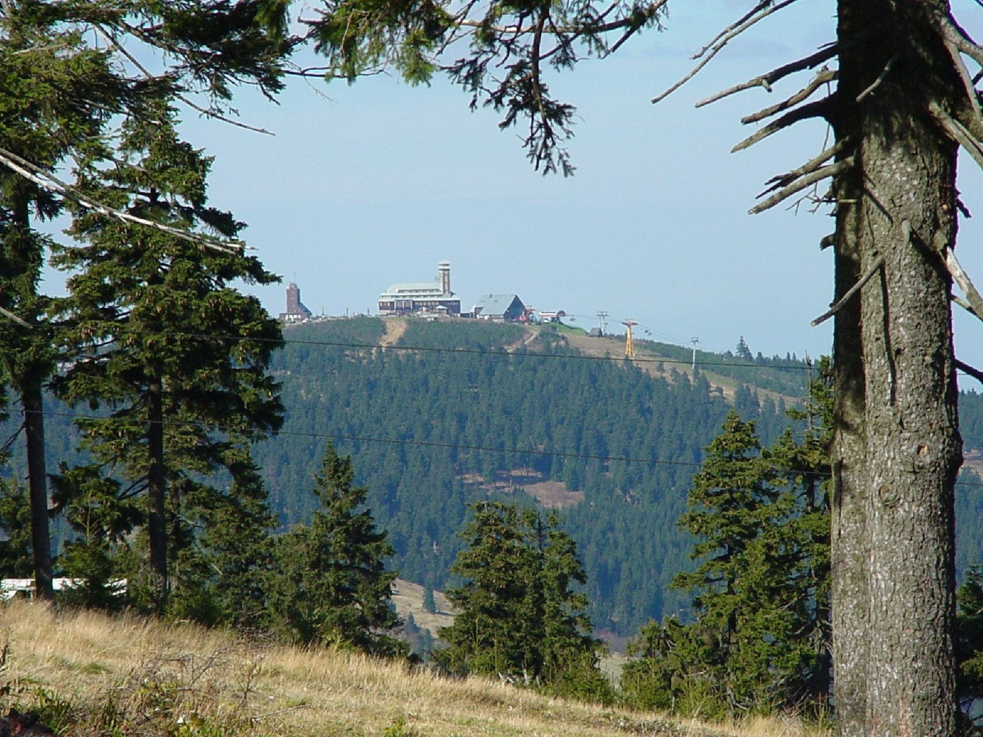 Blick zum Fichtelberg