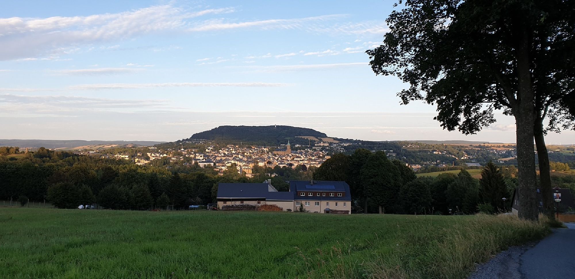 Blick zum Pöhlberg