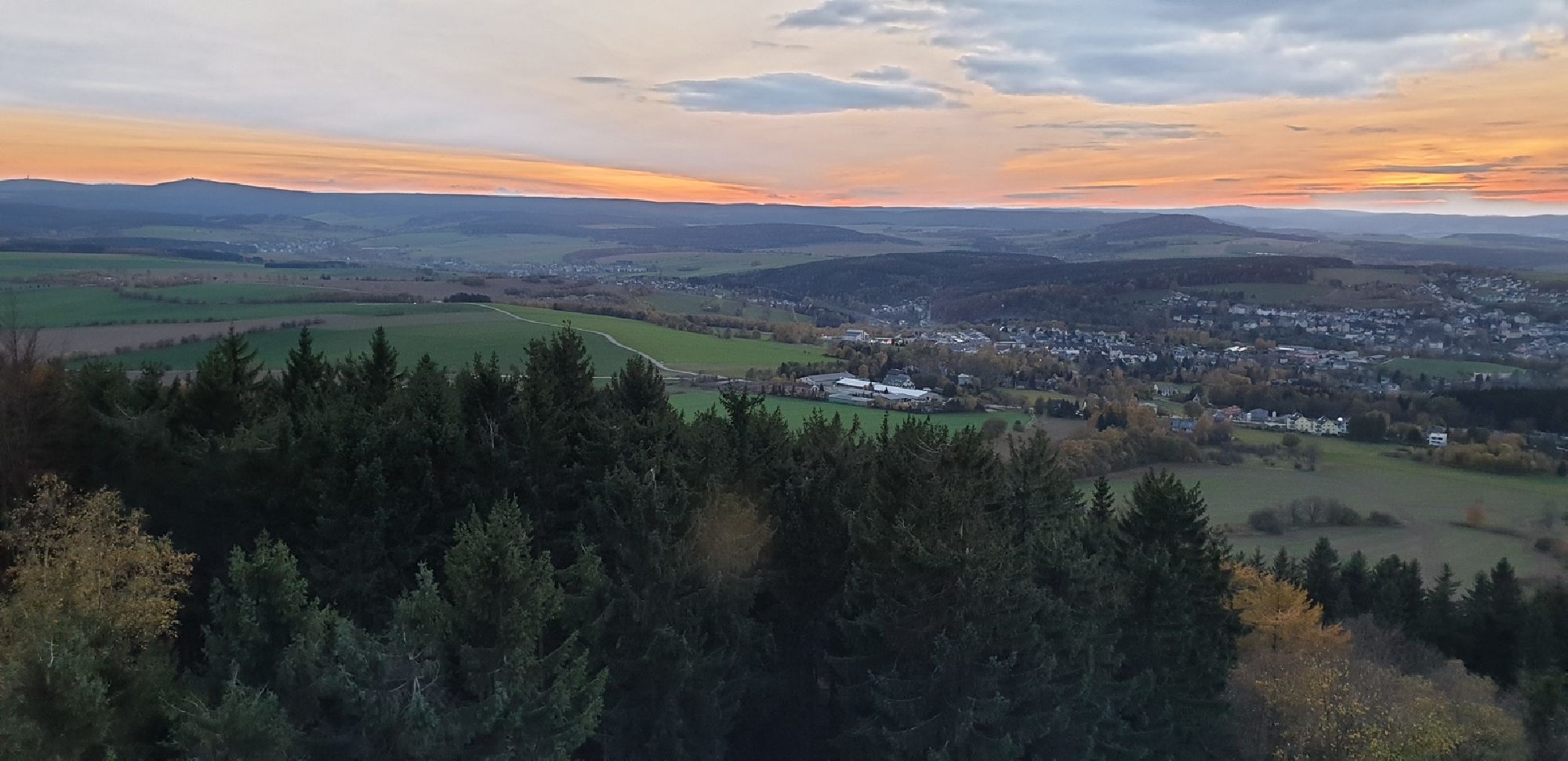 Blick vom Aussichtsturm Pöhlberg