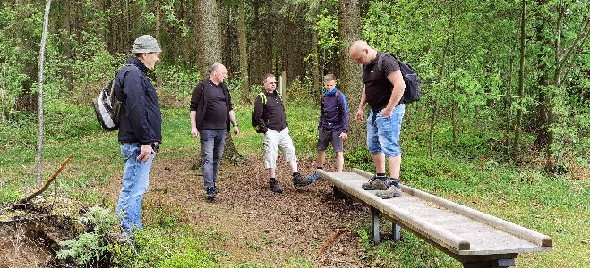auf dem Trimm-Dich-Pfad-Nassau
