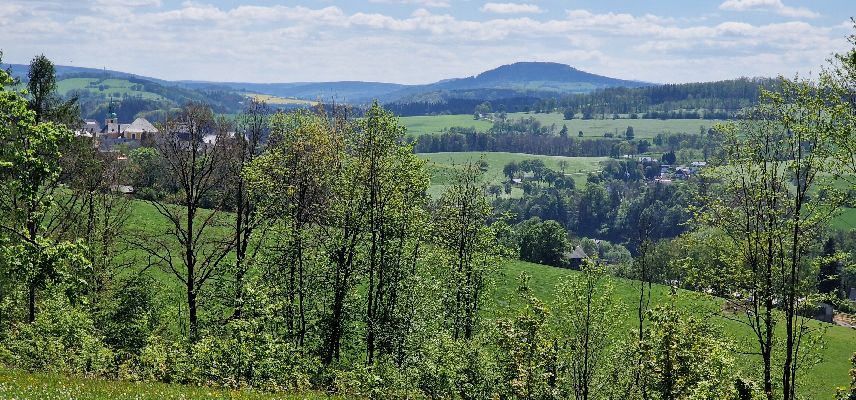 Blick von der Anton-Günther-Höhe in der Wolkensteiner Schweiz