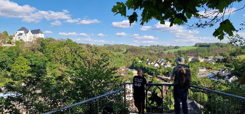Blick vom Ziegenfelsen auf Wolkenstein